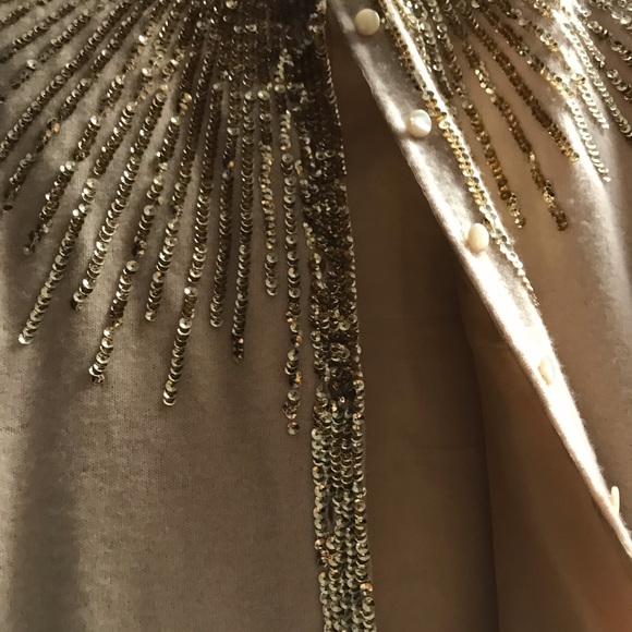 Vintage Sweater with Gold Sequence. 38 - Picture 4 of 6